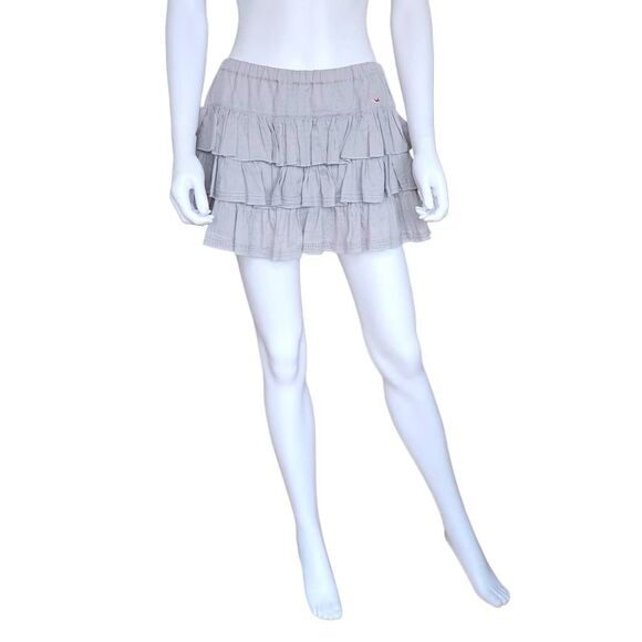 vintage hollister low-rise ruffle mini skirt - Picture 2 of 7